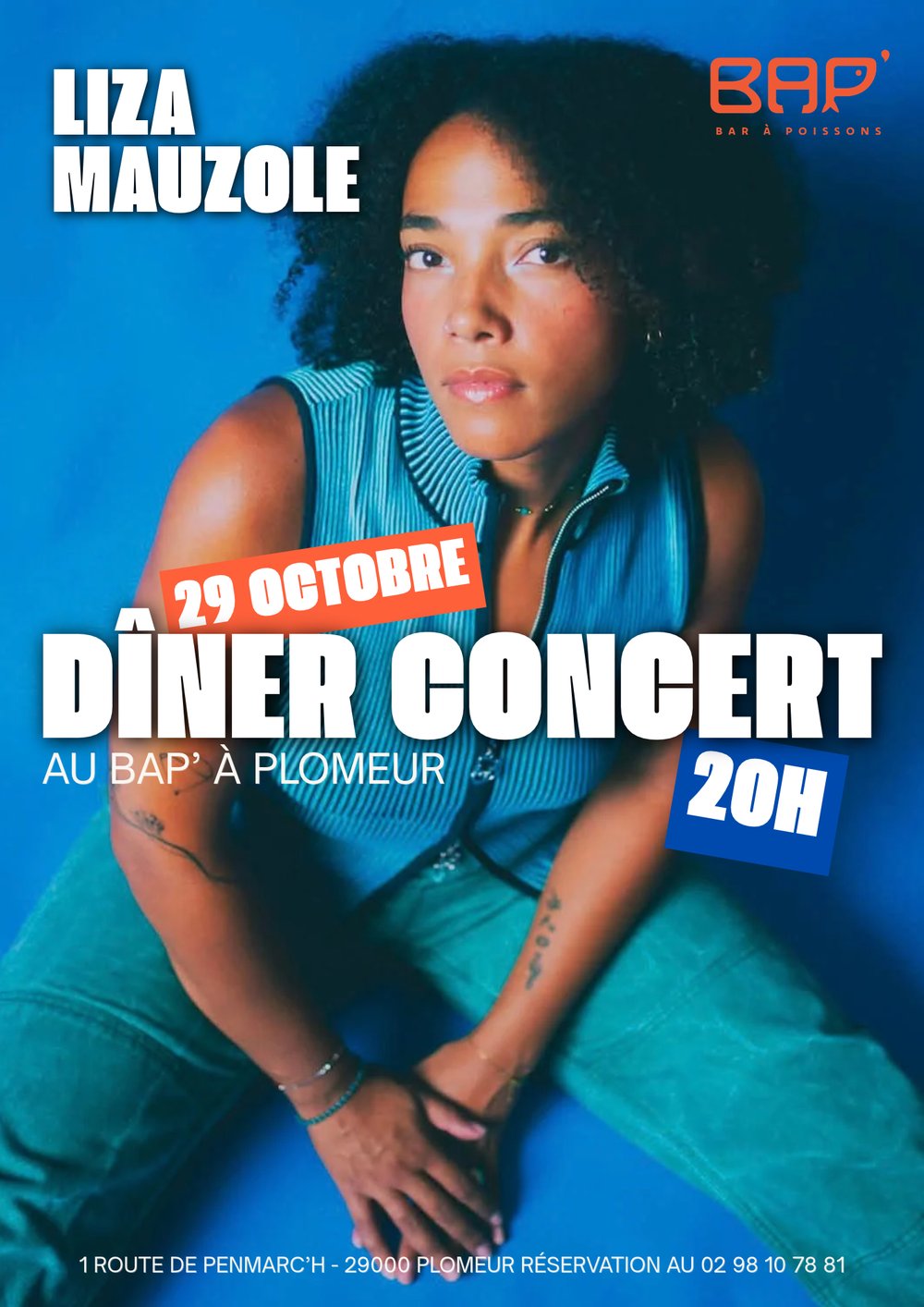 Dinner-Konzert im BAP', Liza Mauzole, Le BAP' Plomeur